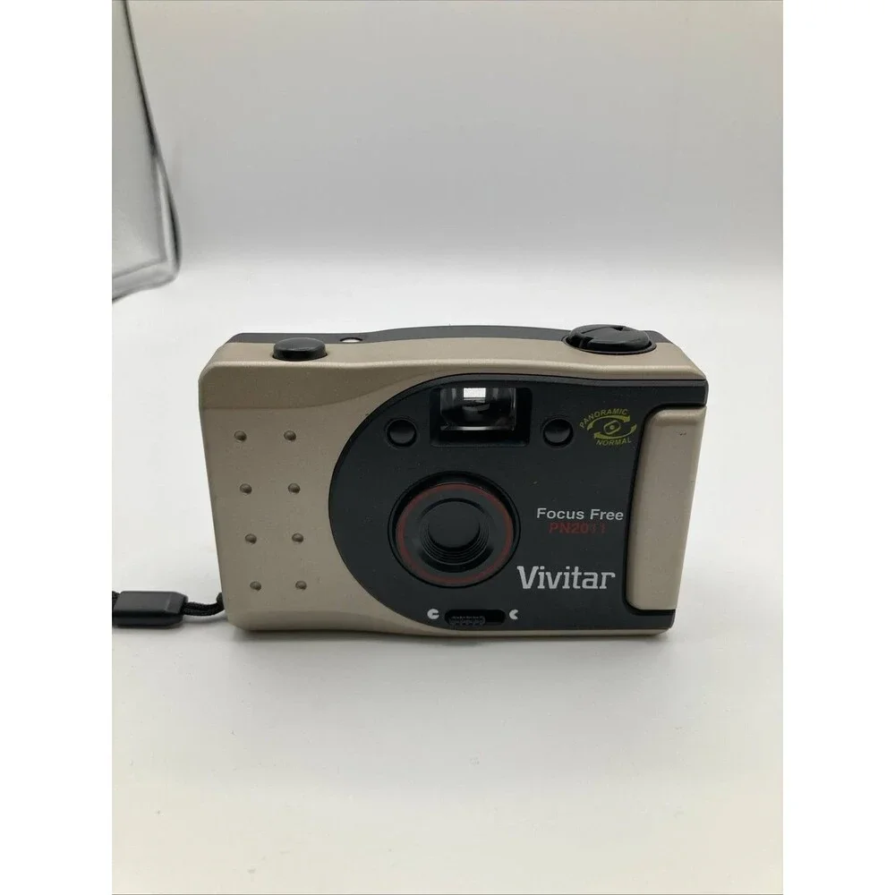 Vivitar PN2011 & Polaroid 2100 BF 35mm Point & Shoot Film Cameras Lot of 2